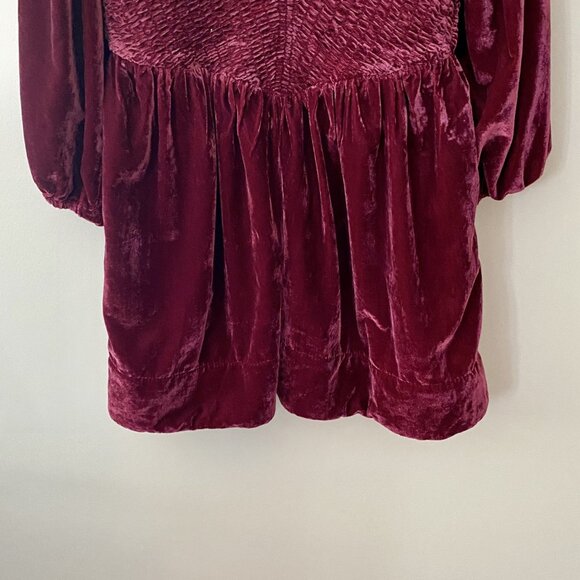 Free People Farrier Velvet Mini Dress NWOT - Picture 7 of 8